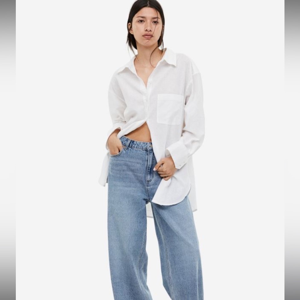 H&M oversized Linen Shirt